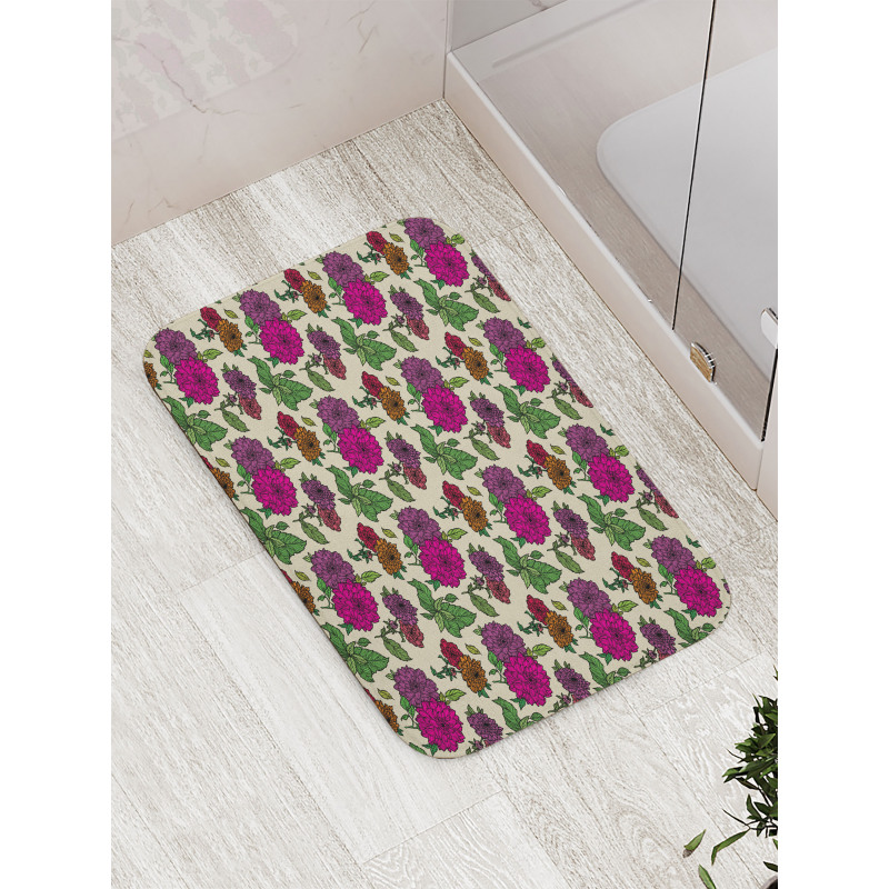 Vintage Blossoms Artwork Bath Mat