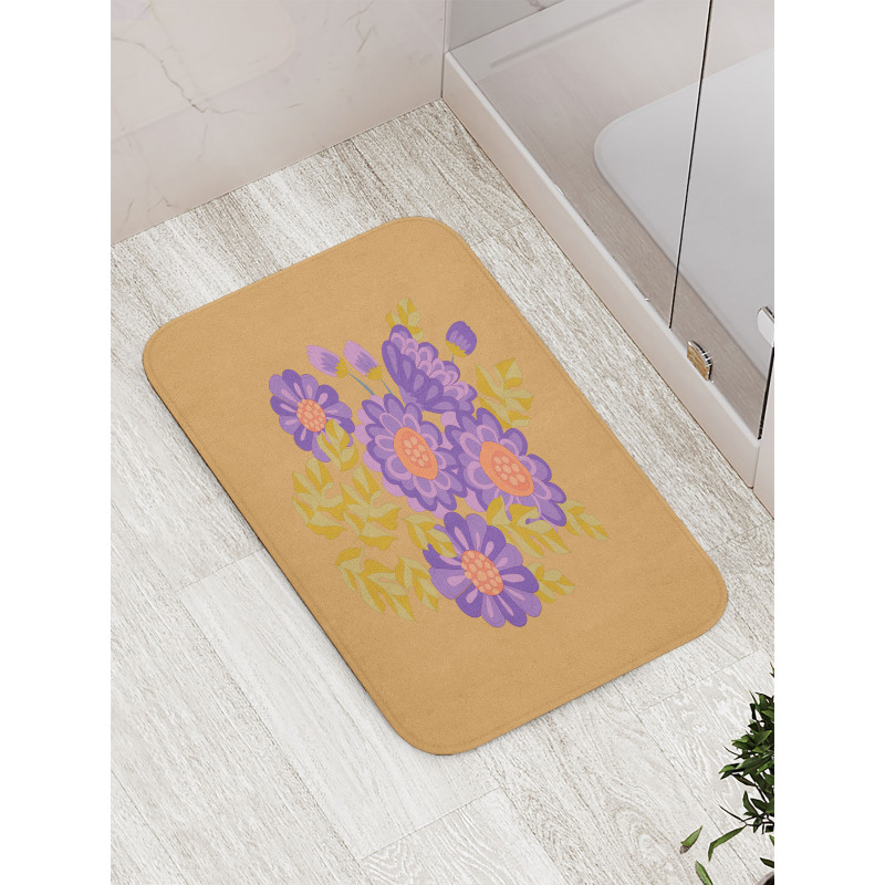 Bouquet of Fall Blossom Bath Mat