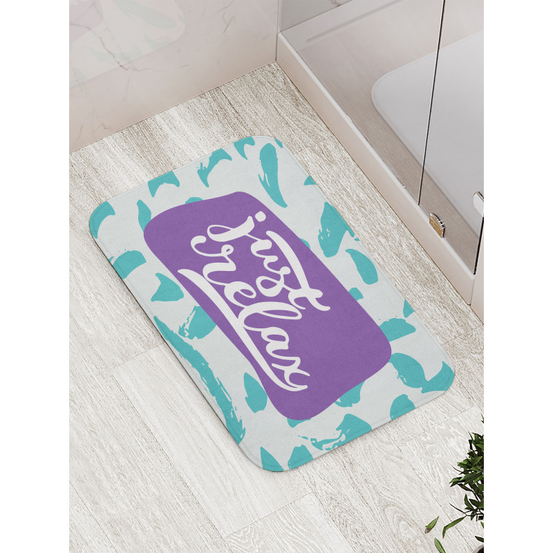 Calligraphic Message Bath Mat