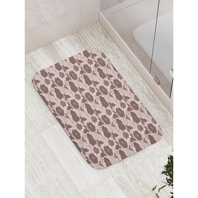 Contrast Spring Petals Bath Mat