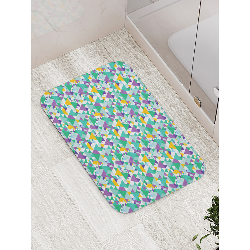 Triangles Mardi Grass Bath Mat