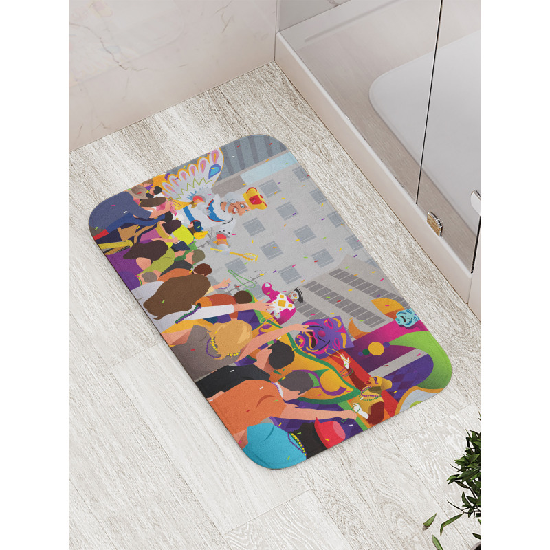 People in Festival Bath Mat