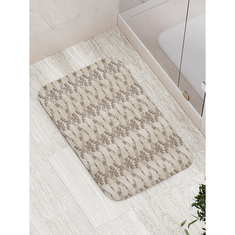 Old Fashioned Damask Art Bath Mat