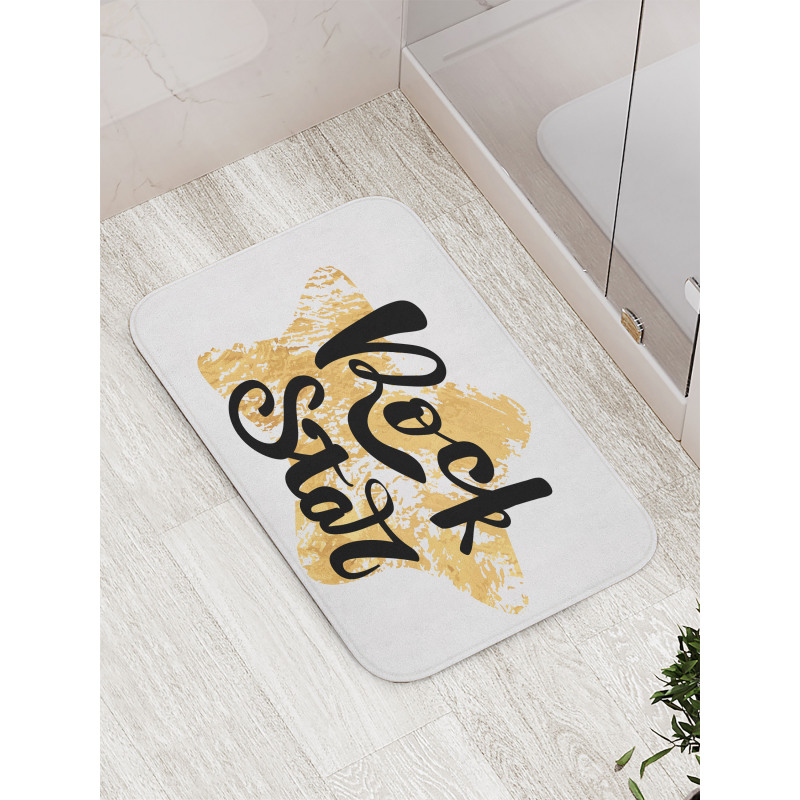 Rock Star Words Bath Mat