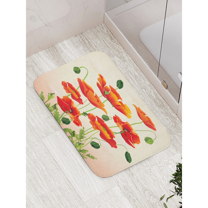 Flower Bouquet Arrangement Bath Mat