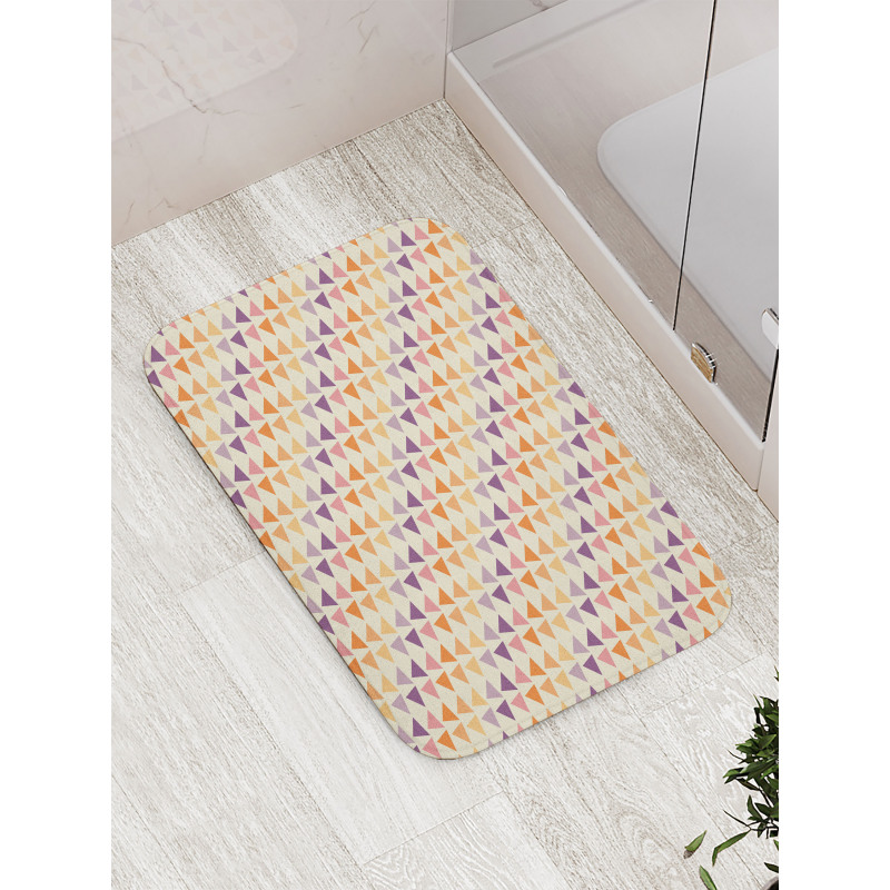 Upside down Triangles Bath Mat