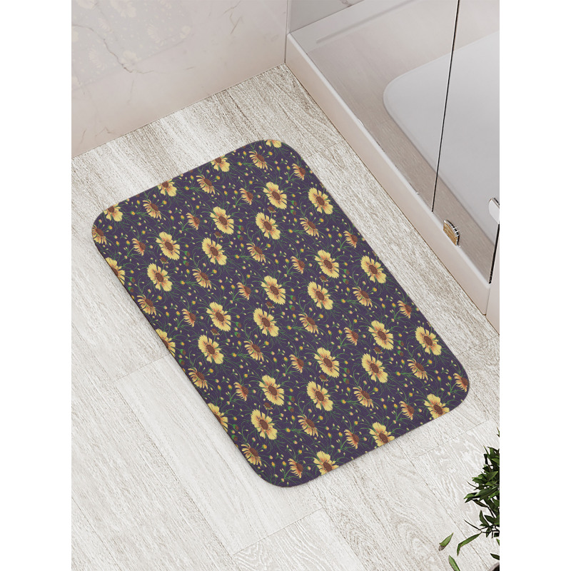 Vintage Botanical Herbs Bath Mat