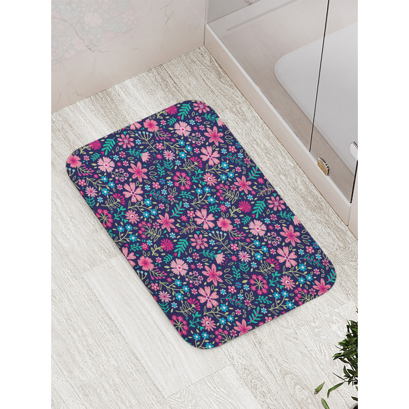 Vibrant Lily Bouquets Bath Mat