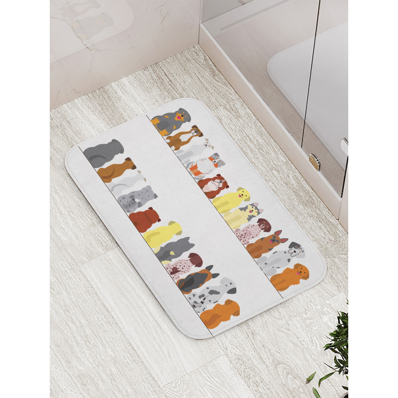 Simplistic Dog Animal Bath Mat