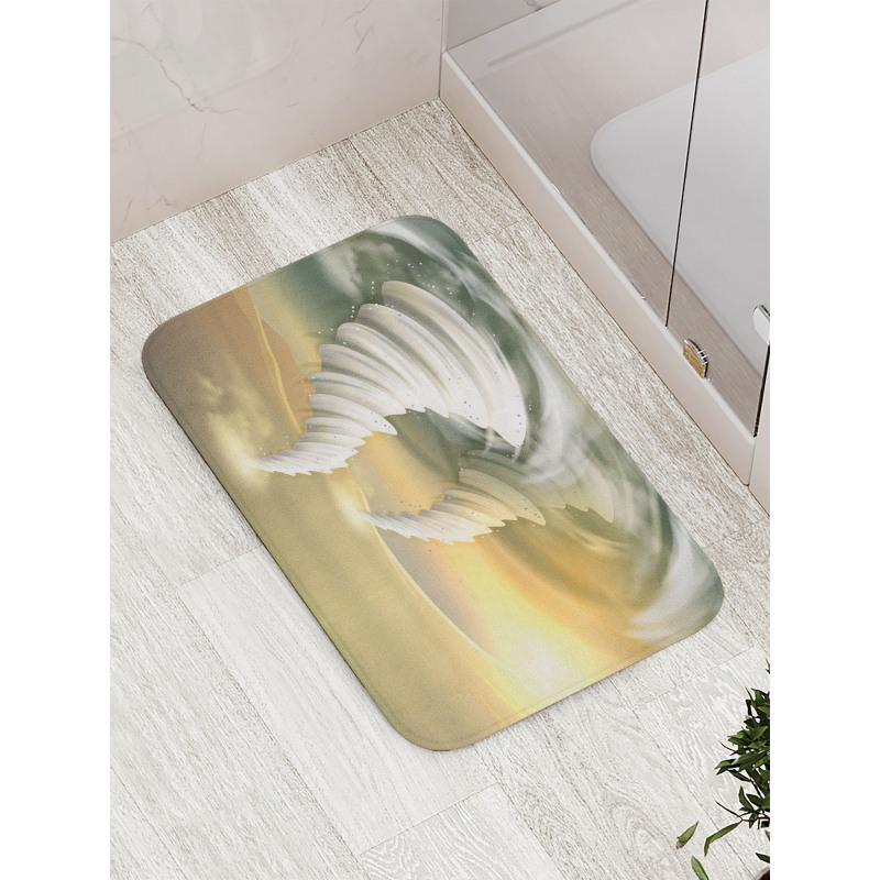 Abstract Hurricane Swirls Bath Mat