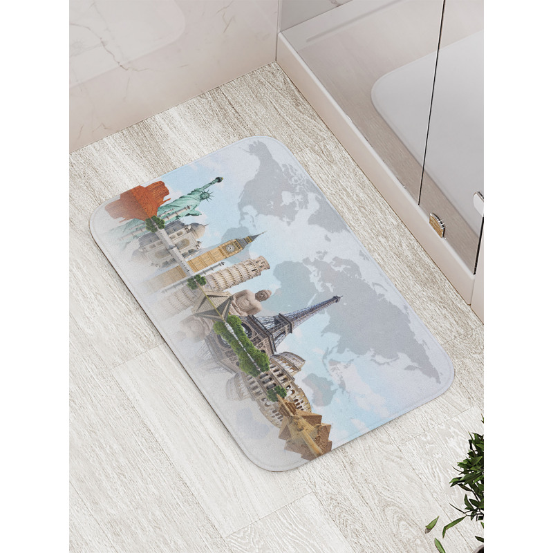 Landmark Buildings Photo Bath Mat