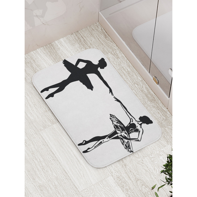 Dancers in Classic Dresses Bath Mat