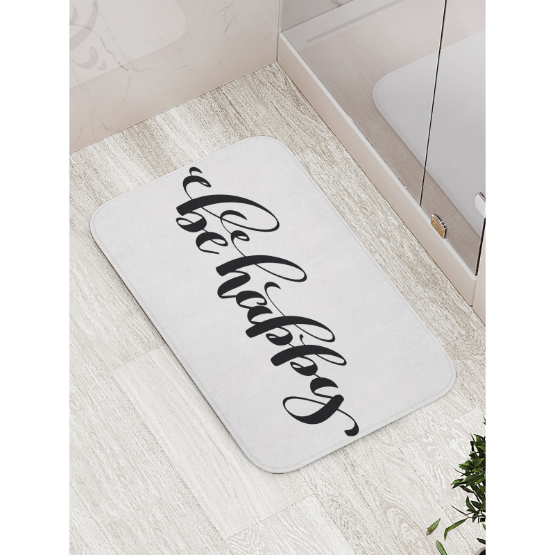 Words in Art Form Bath Mat