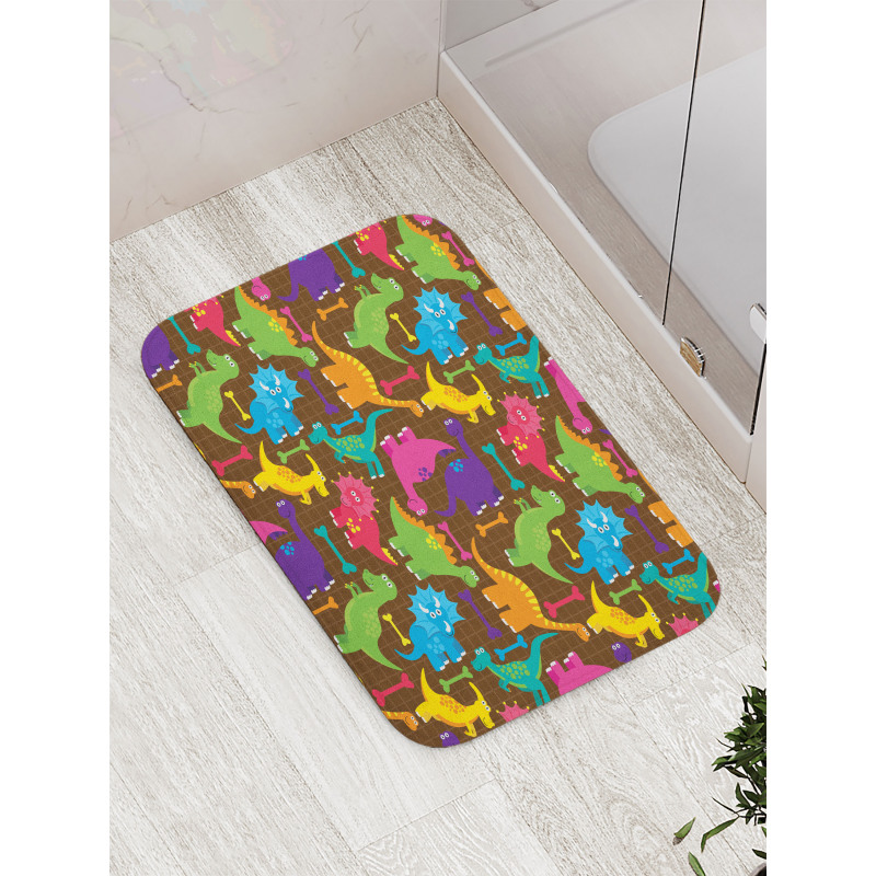 Baby Wild Dinos Kids Bath Mat