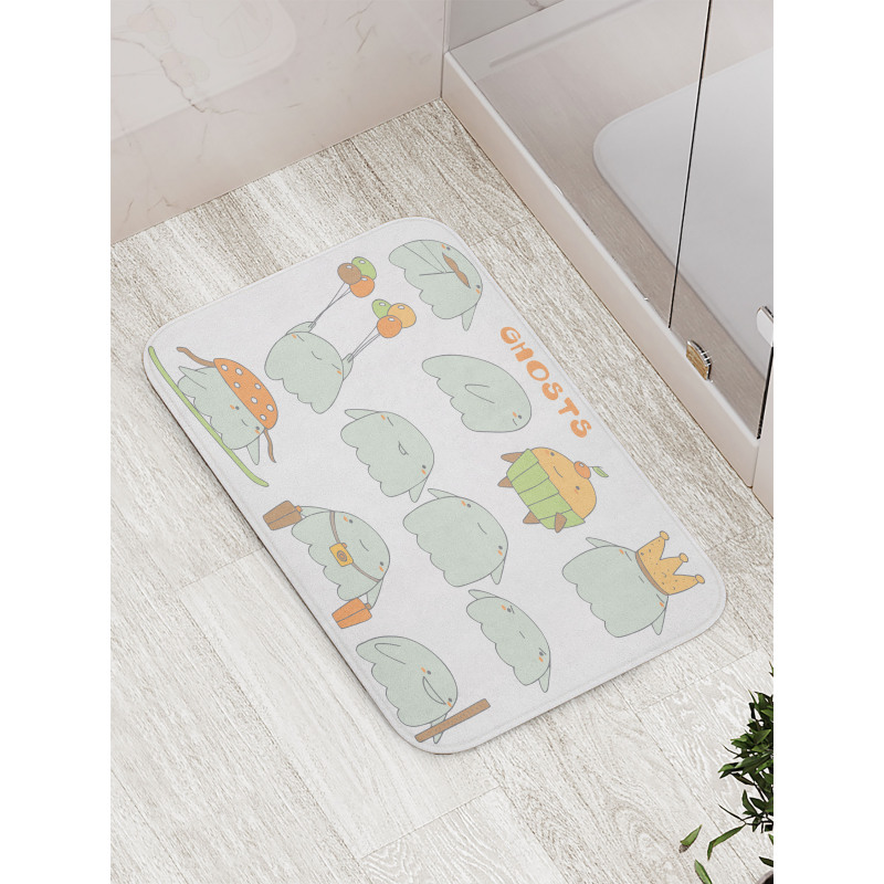 Funny Scary Characters Bath Mat