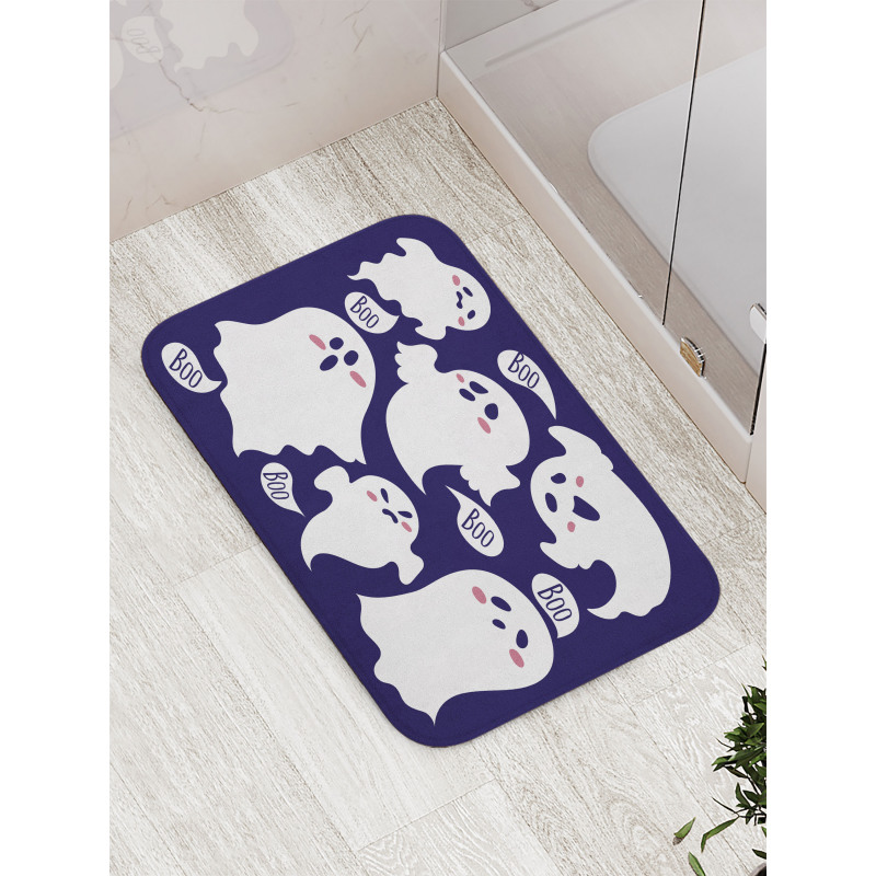 Scary Ghost Characters Boo Bath Mat