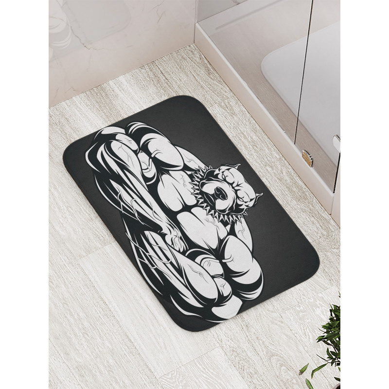 Biceps Bodybuilder Animal Bath Mat