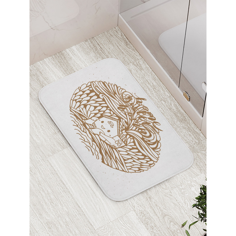 Monochrome House Bath Mat