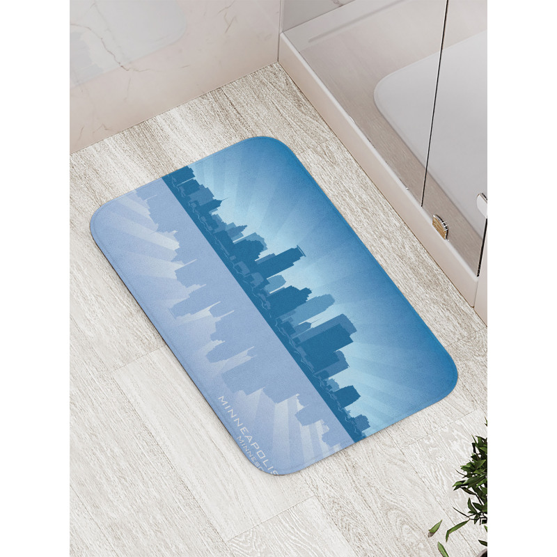 Minneapolis Silhouette Bath Mat