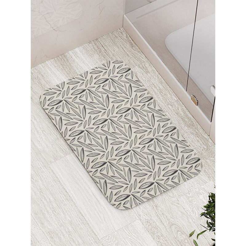 Abstract Foliage Nature Art Bath Mat