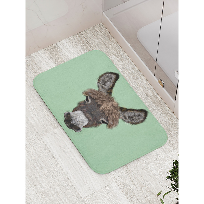 Illustrated Animal Portrait Bath Mat