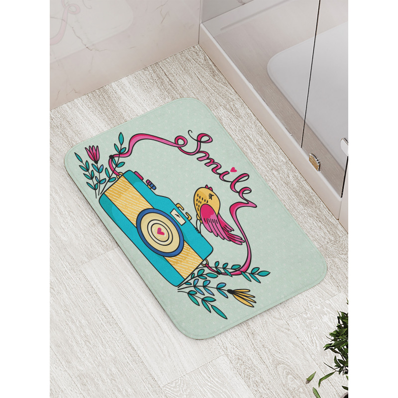 Love Bird Chirping Creative Bath Mat