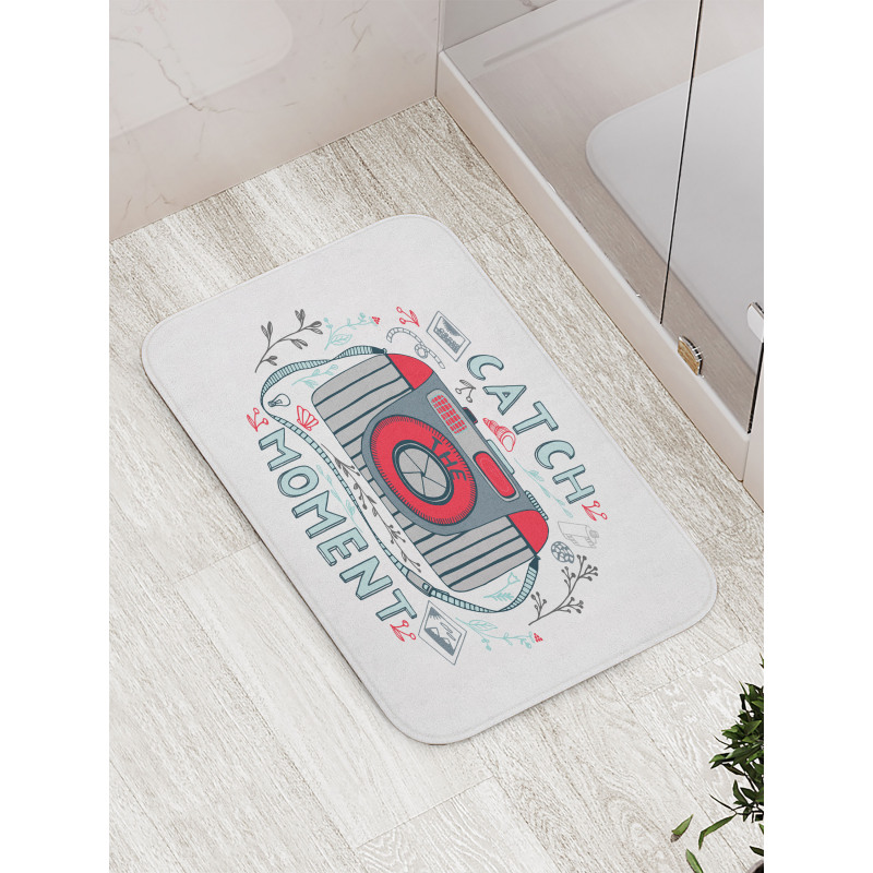 Catch the Moment Calligraphy Bath Mat