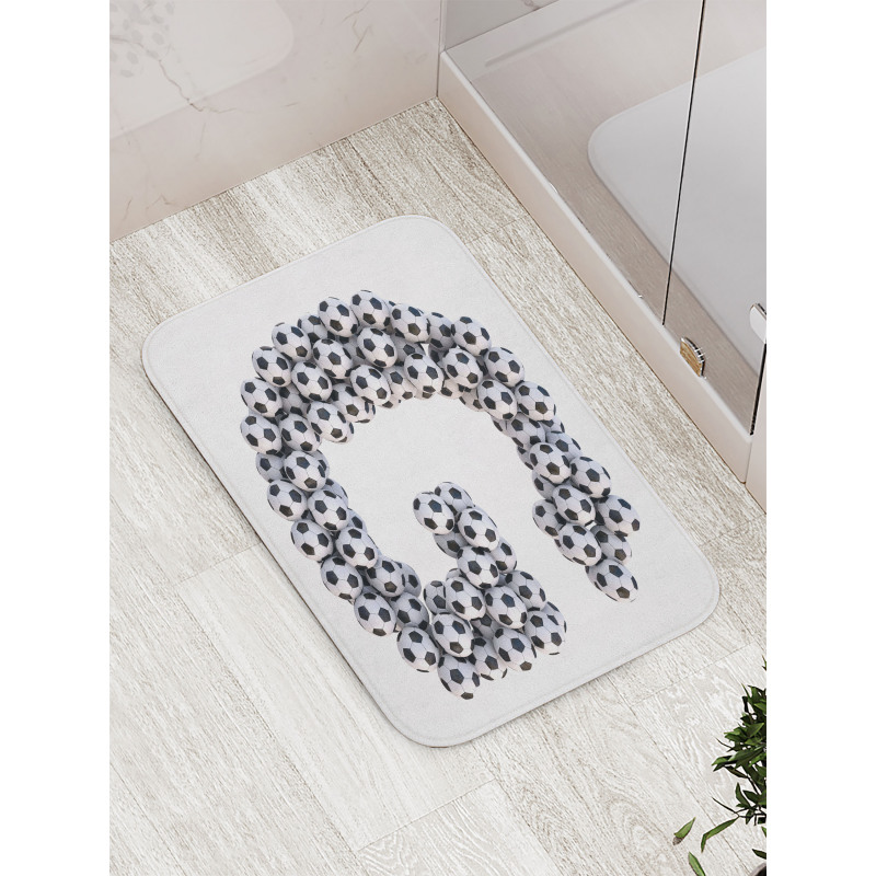 Soccer Arrangement Bath Mat