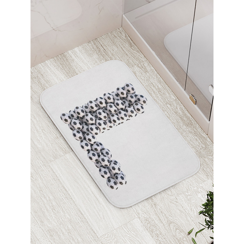 Football Theme Bath Mat