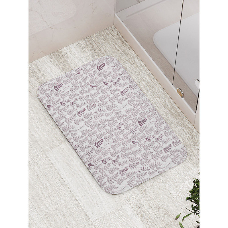 Retro Leaves and Branches Bath Mat