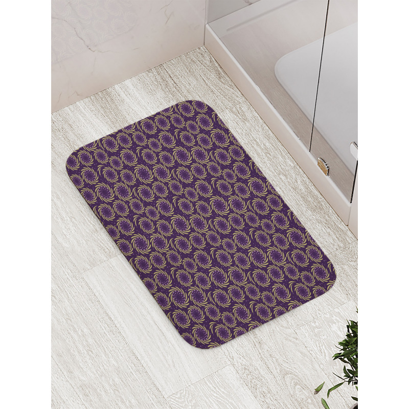 Blueberries and Leaves Bath Mat