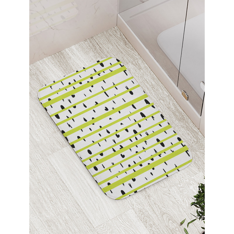 Birch Woods Growth Stems Bath Mat