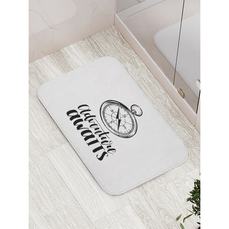 Marine Life Phrase Bath Mat