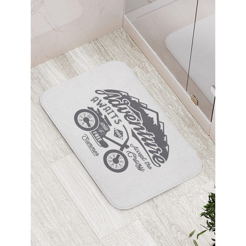 Mountains Bike Bath Mat