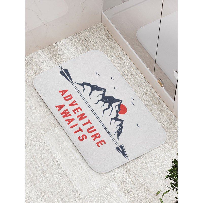 Mountains and Moon Bath Mat