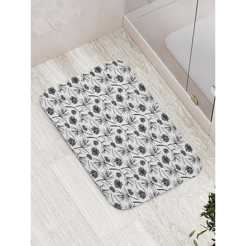 Gardening Plants Theme Bath Mat