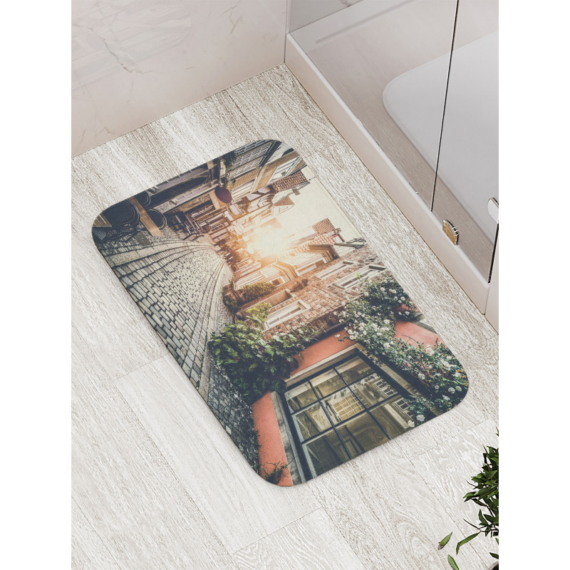 Old Town at Sunset Picture Bath Mat