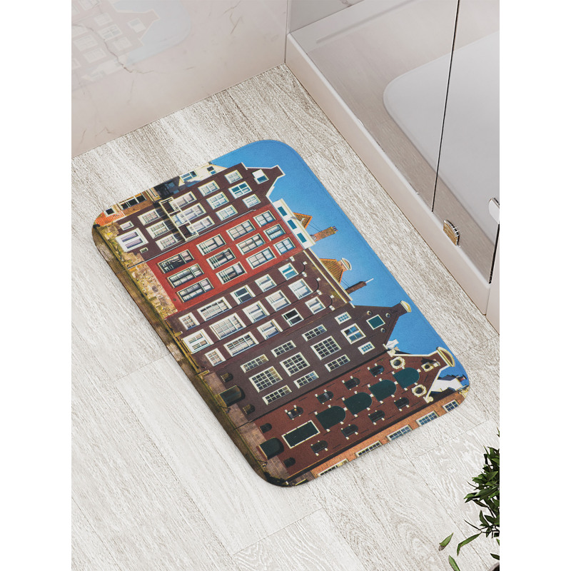 Medieval Buildings City Bath Mat