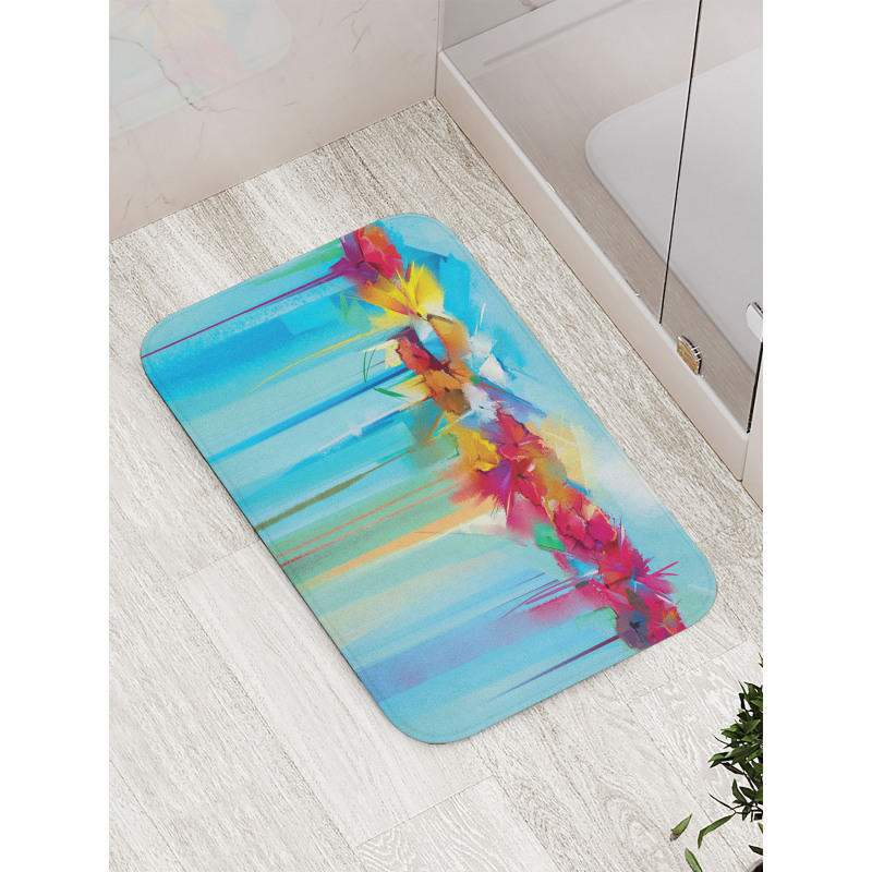 Bouquet of Meadow Flowers Bath Mat