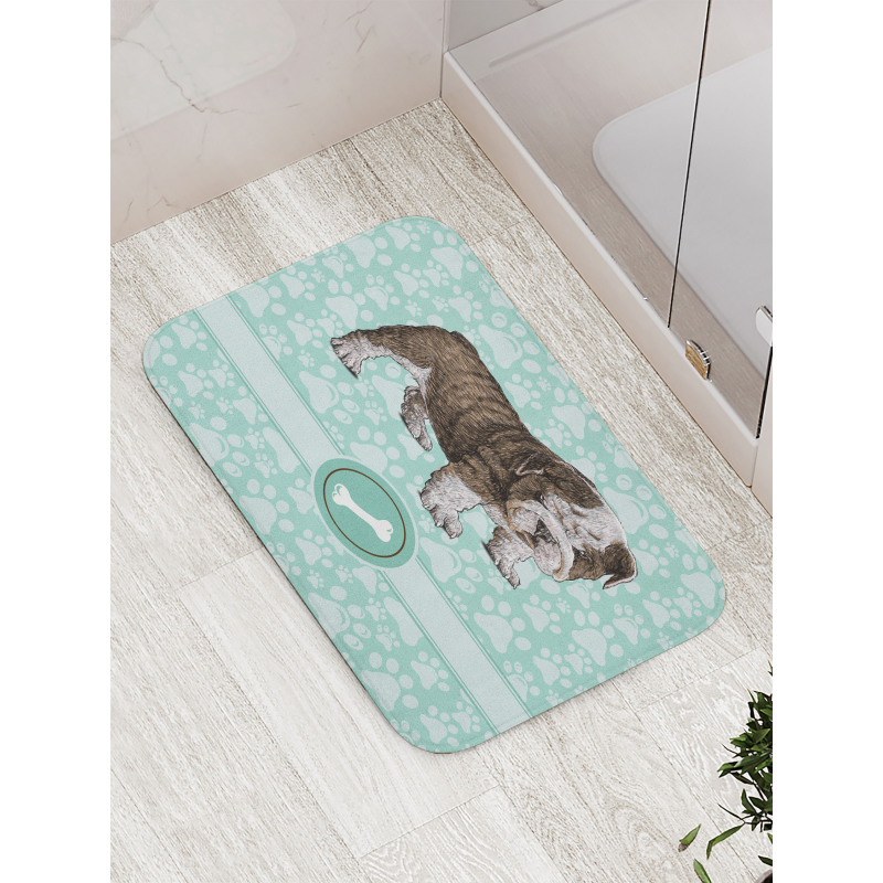 Detailed Pet Animal Bath Mat