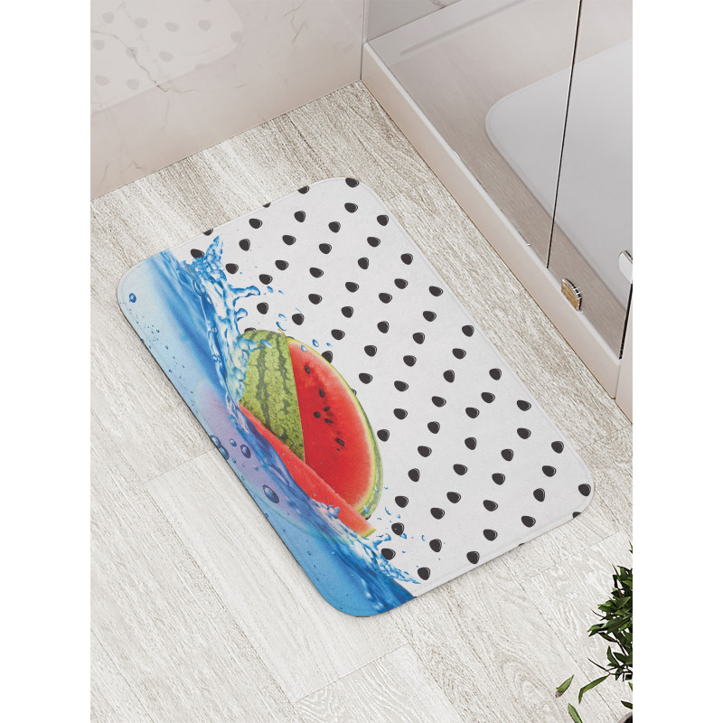 Fruit Seeds on Water Bath Mat