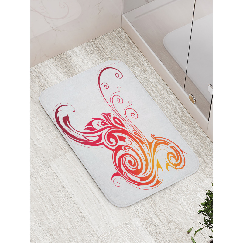 Bird Swirly Wings Bath Mat