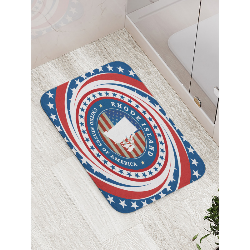 Swirled Stars and USA Bath Mat