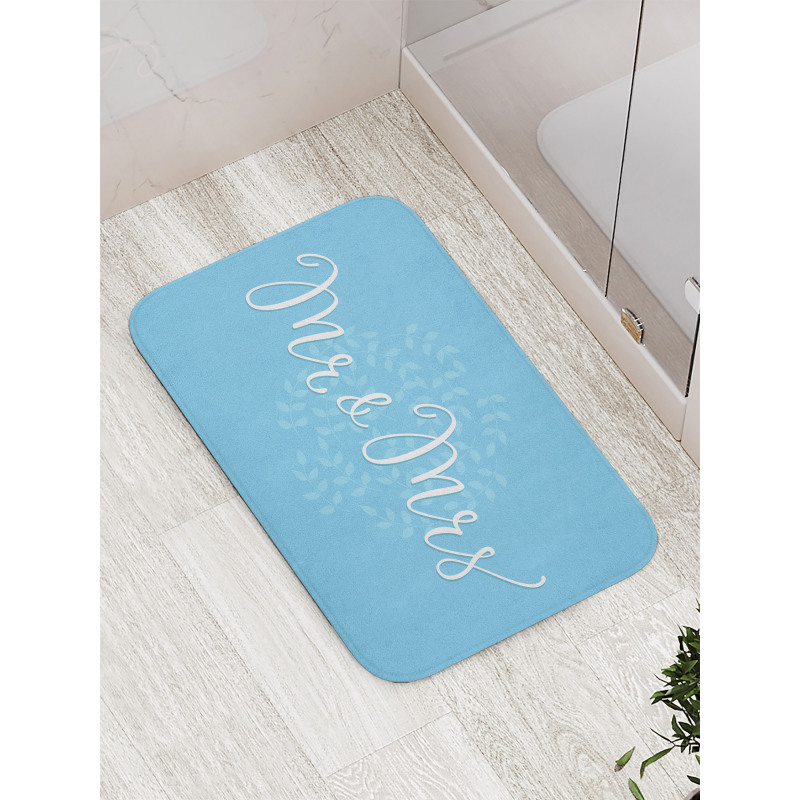 Romantic Wedding Design Bath Mat