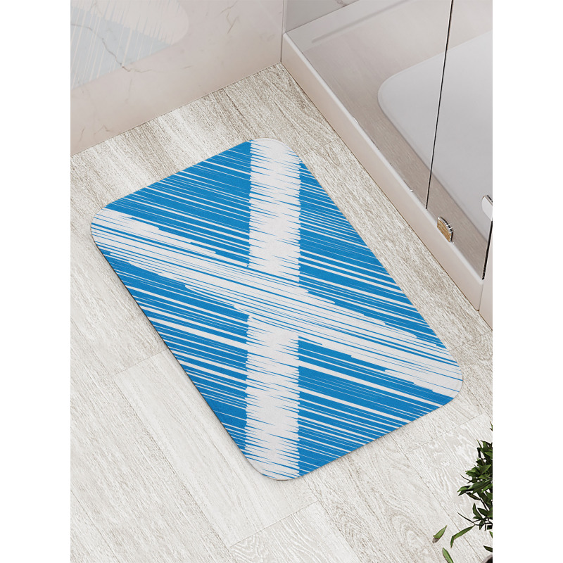 National Flag Scribbled Bath Mat