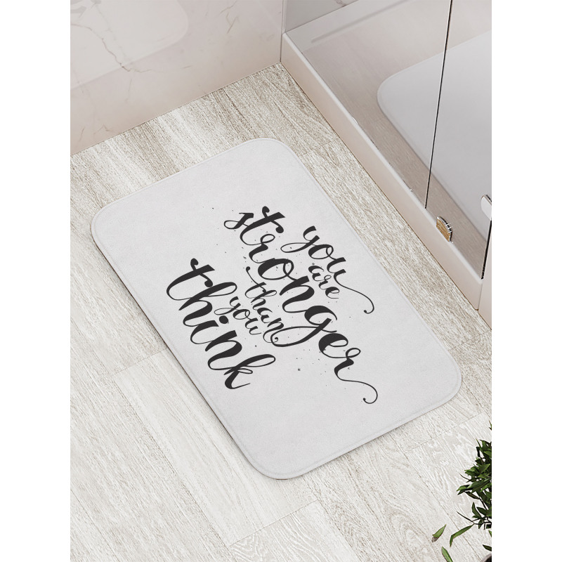 You are Stronger Wisdom Life Bath Mat