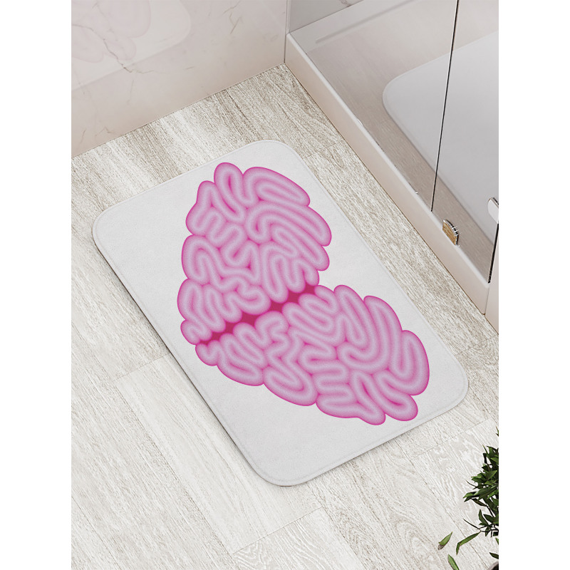 Brain Look Simple Heart Bath Mat