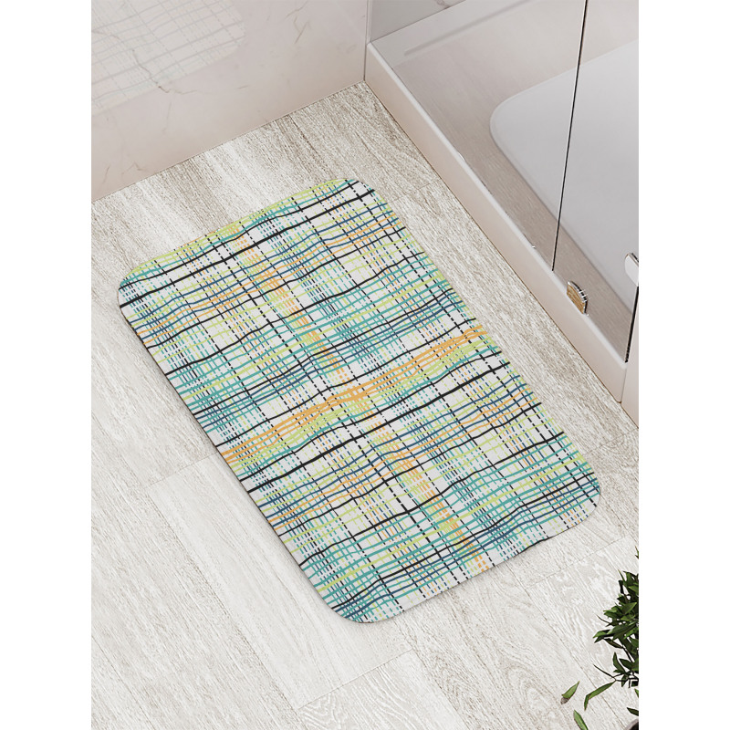 Modern Cuvy Lines Bath Mat