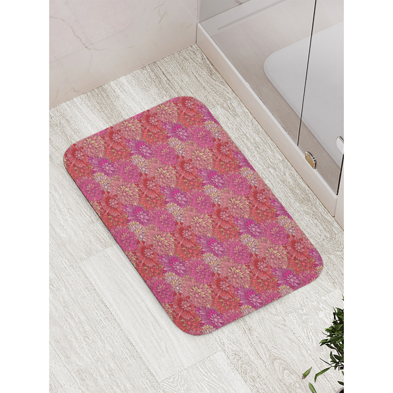 Feminine Blooming Petals Bath Mat