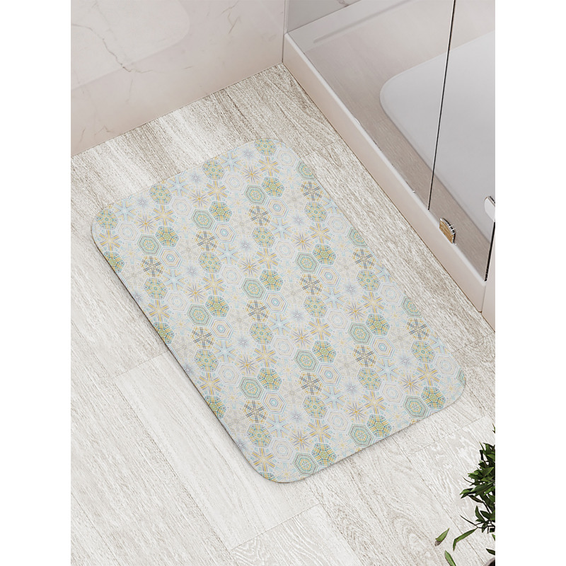 Creative Hexagon Lines Bath Mat